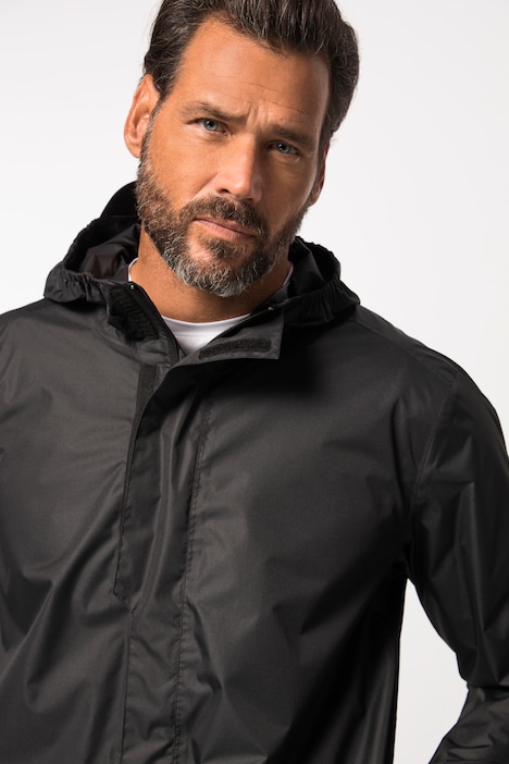 JAY-PI Regenjacke, wasserdicht, Kapuze, Verstau-Beutel