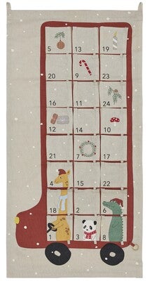 OYOY Buss Adventskalender, Clay/Red