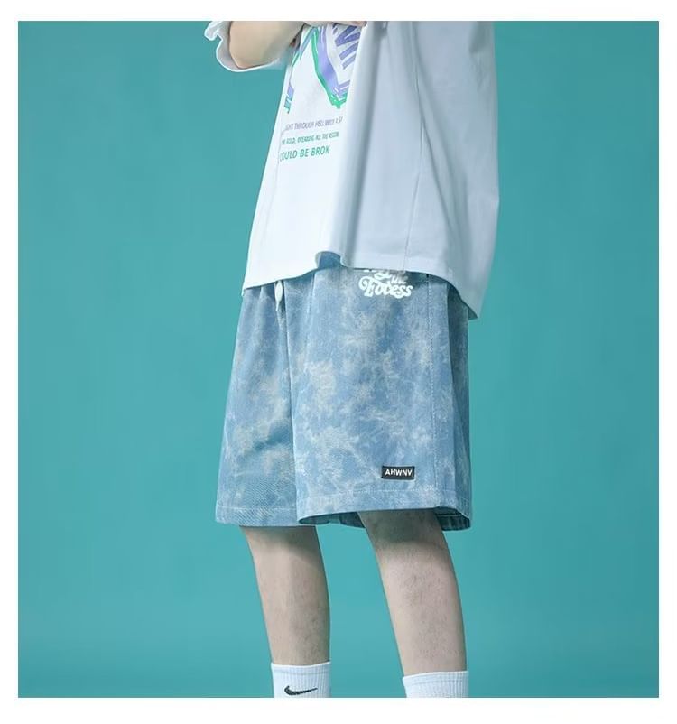 farrahces - Shorts met trekkoord en letters