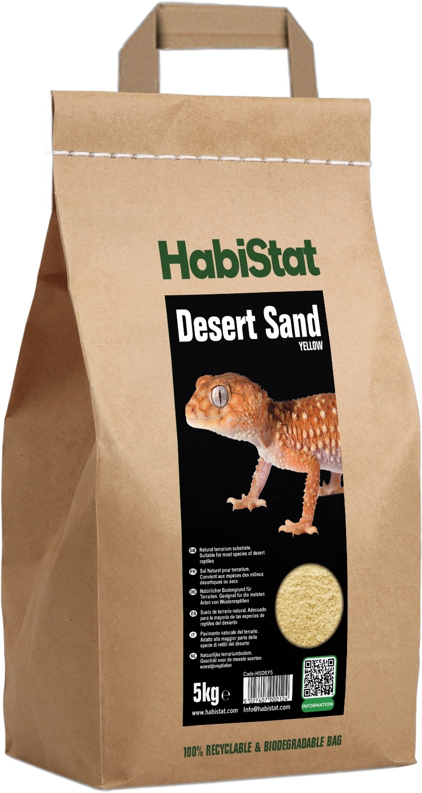 Habistat Terrarium Substraat Desert Sand Yellow 5kg