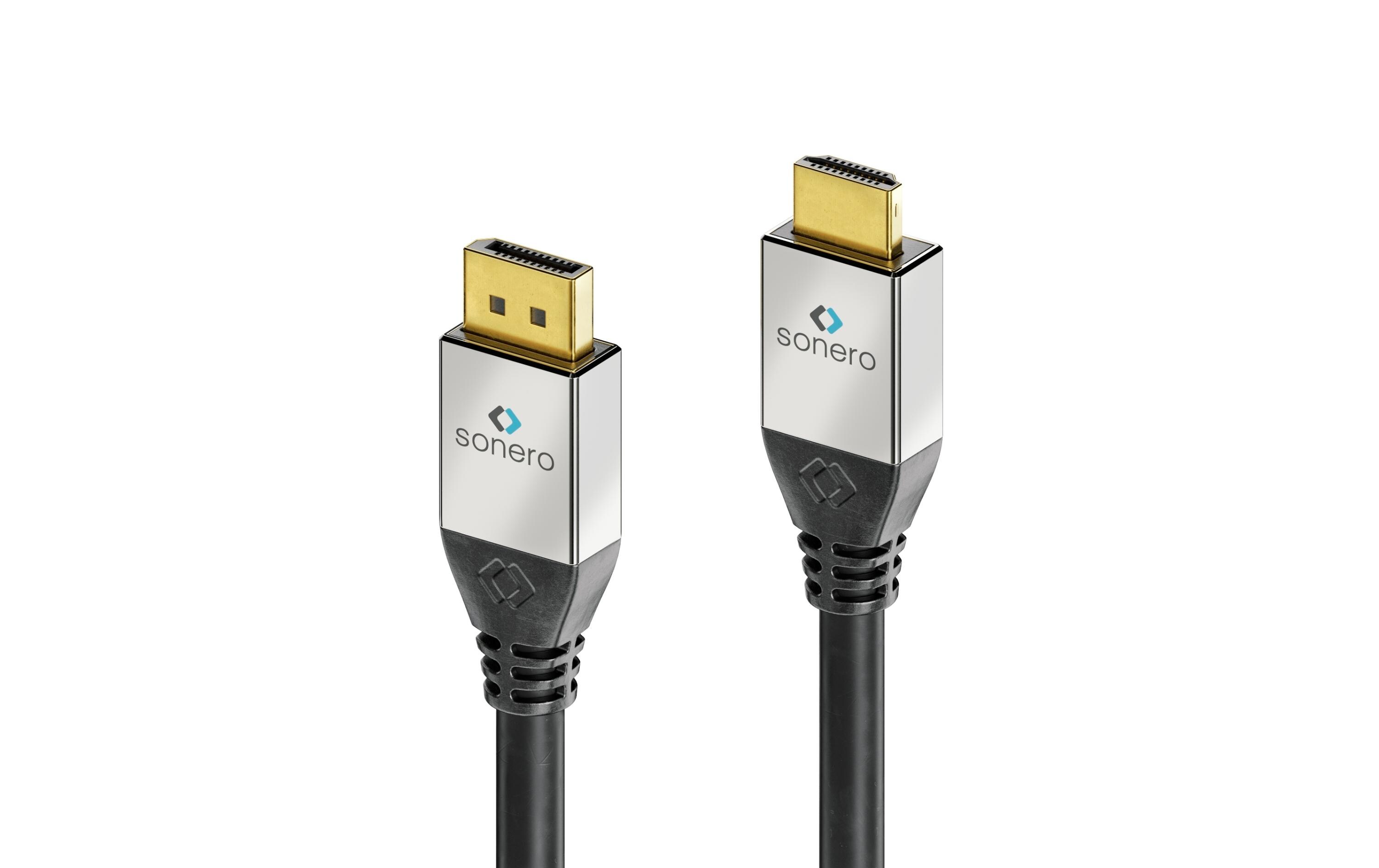 Kabel 3 mSonero DisplayPort auf HDMI Kabel