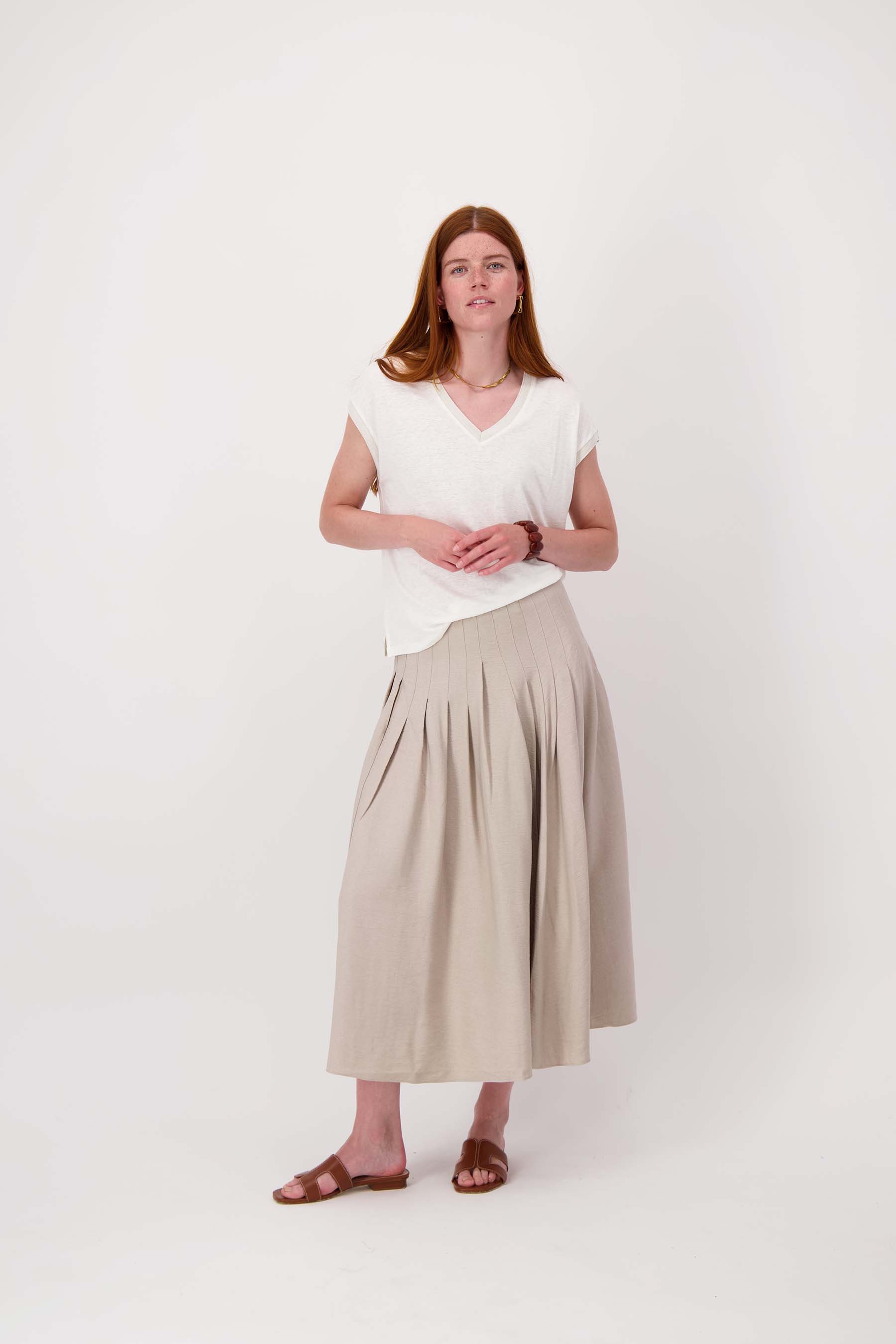 rok met plooi details
