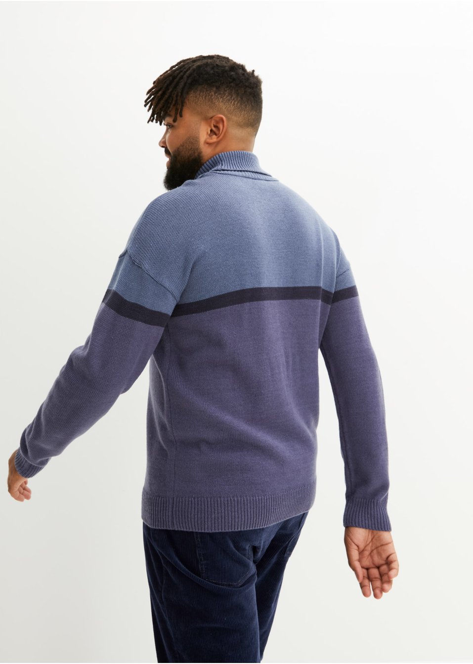 Pull col roulé