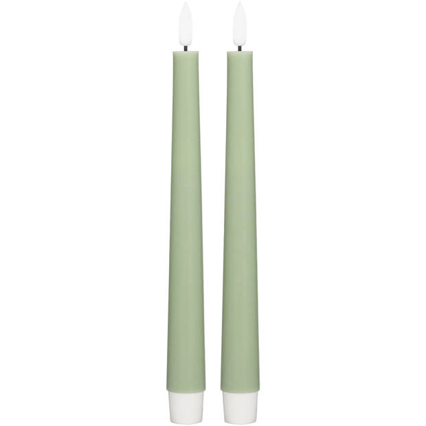 Blokker LED Dinerkaars Taper - 2 stuks - Groen