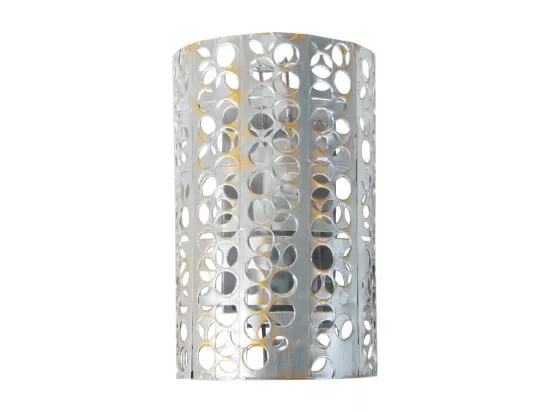 Applique perforé métal, aluminium,or 10,01 cm.