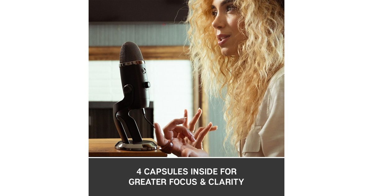 Blue MicrophonesYeti X microfoon  (Zwart, USB)