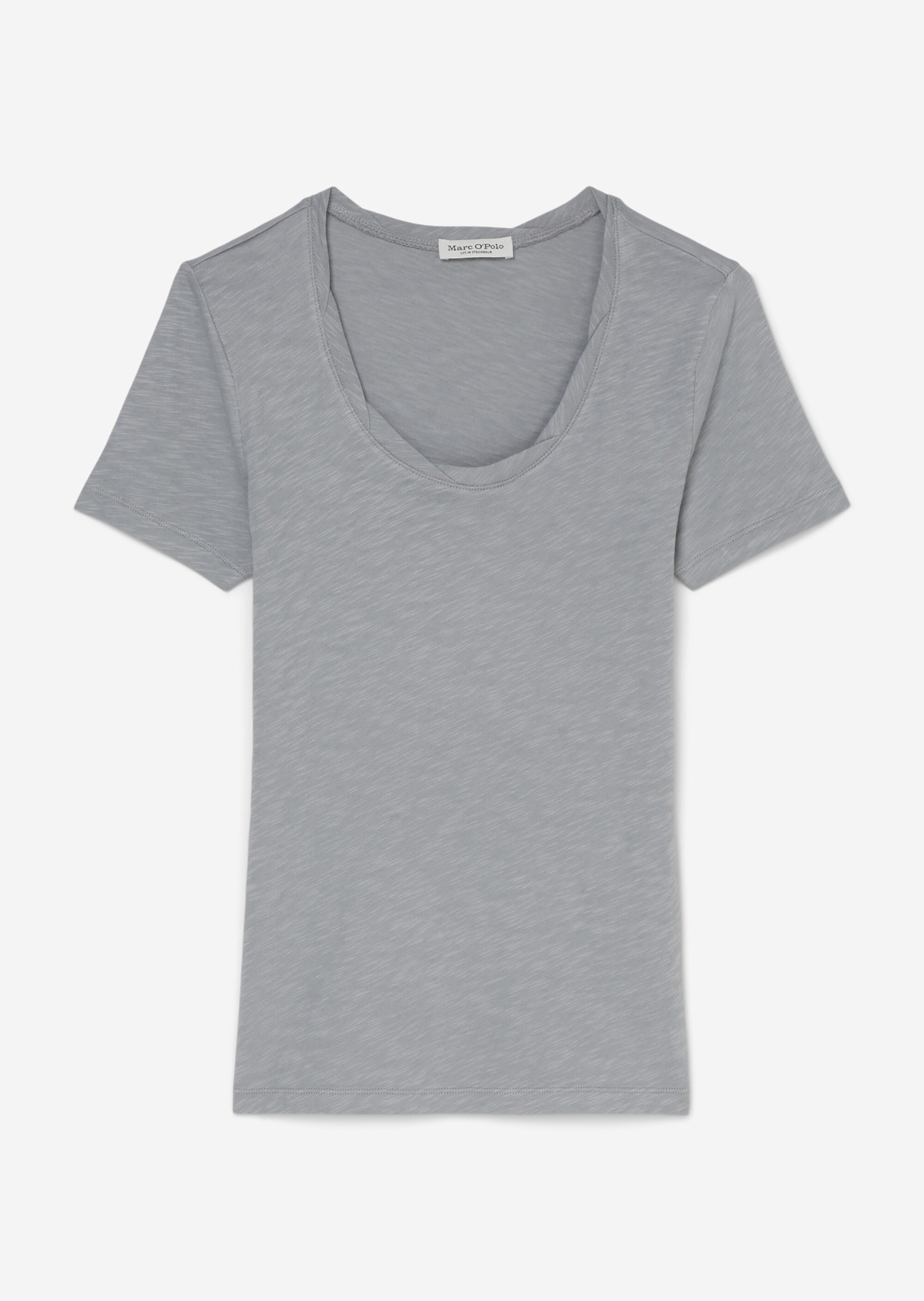 T-Shirt regularaus Slub-Jersey