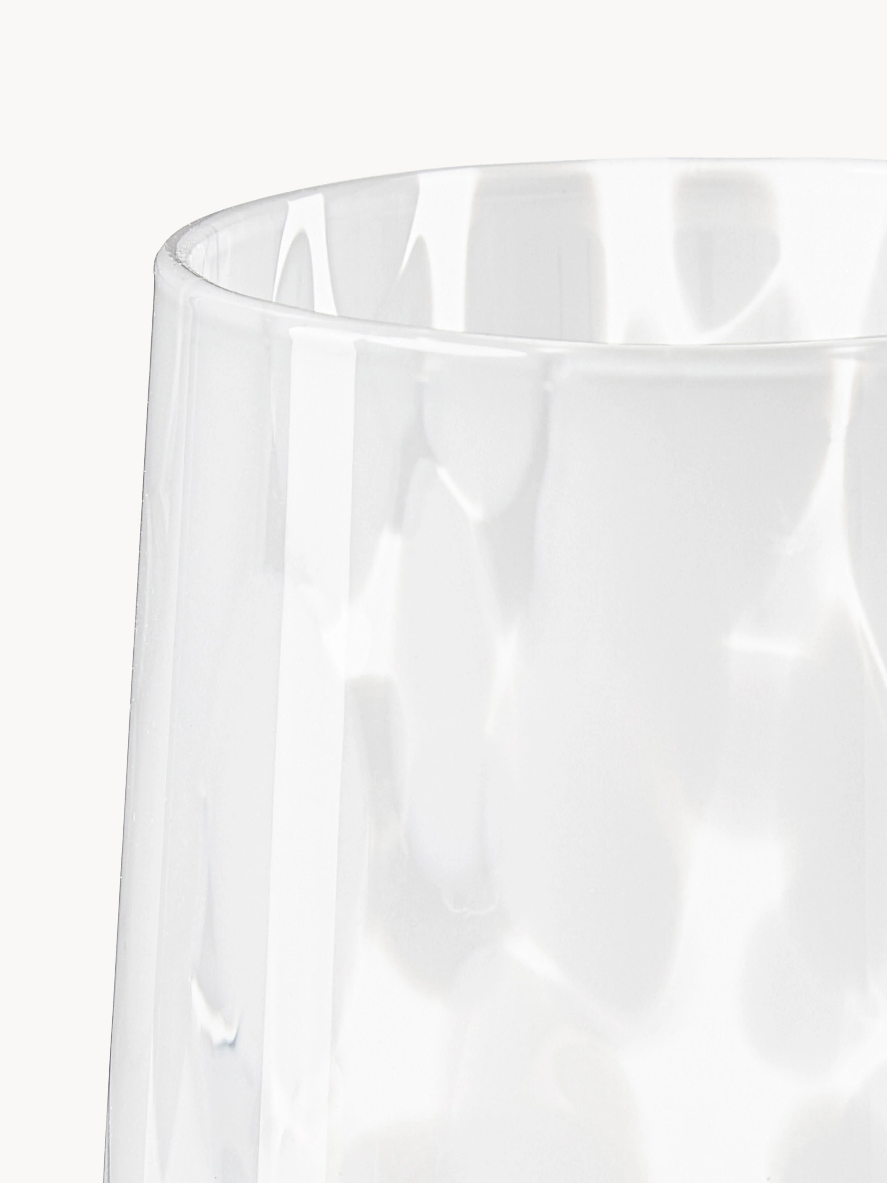 Handgemaakte gespikkelde drinkglazen Oakley, 4-delig