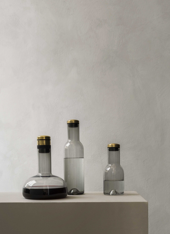 Audo Copenhagen Bottle karaf 1L transparant/messing