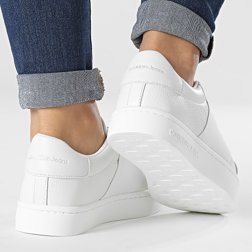 Baskets Femme Classic Cupsole Ribbon 0776 White Silver