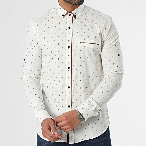 Chemise Manches Longues Beige Clair