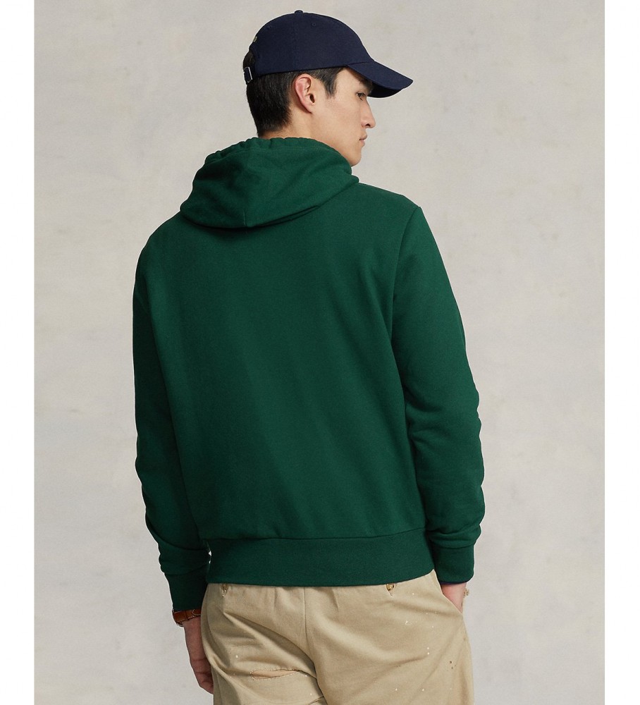 Moletom com capuz Ralph Lauren Logo Fleece na cor verde