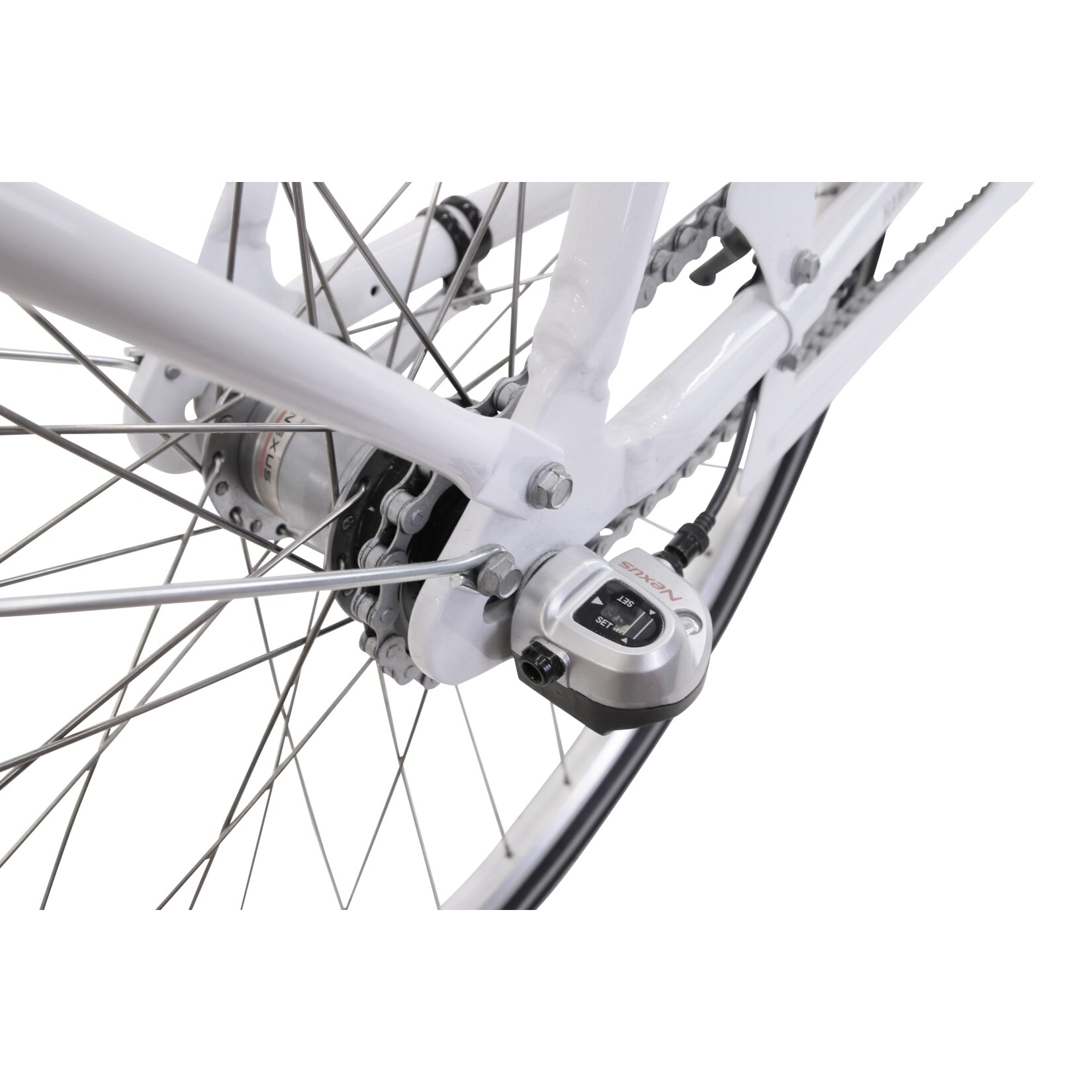 Hawk City Classic Joy White- Damenfahrrad 28“ - Perfektes Stadtfahrrad I Leichtes Damen Fahrrad mit Shimano 3-Gang Nabenschaltung