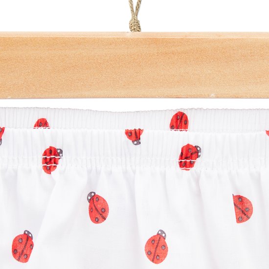 Panda & Coccinelle Haut + Bloomer   Gris        1 mois   de               P'tit bisou