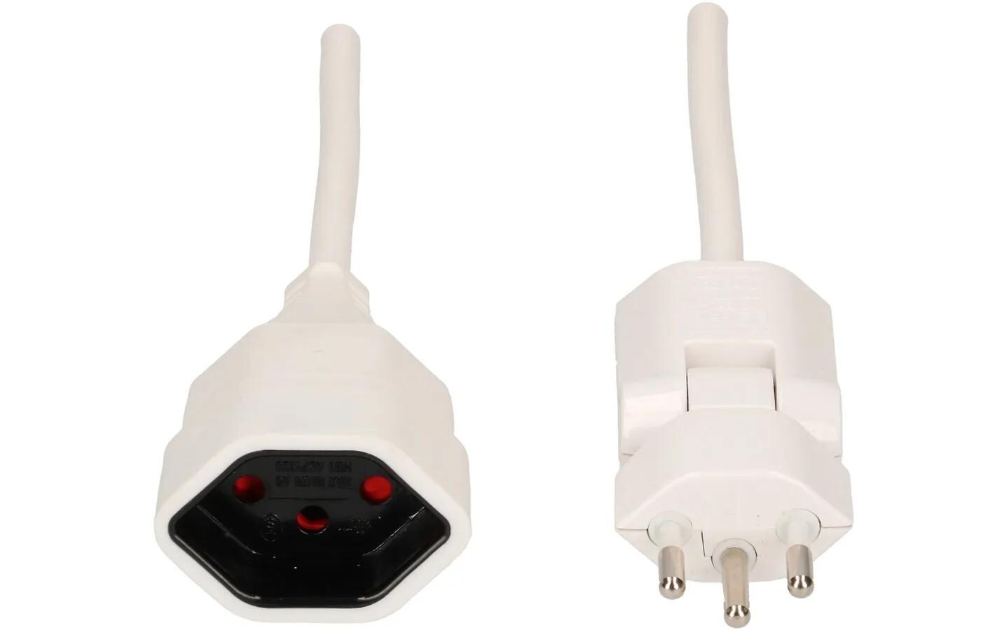 Verlängerungskabel 0.5 m T13 - T12 Clip-Clap, WeissTD-Verlängerung 0.5 m mit Clip-Clap-Stecker
