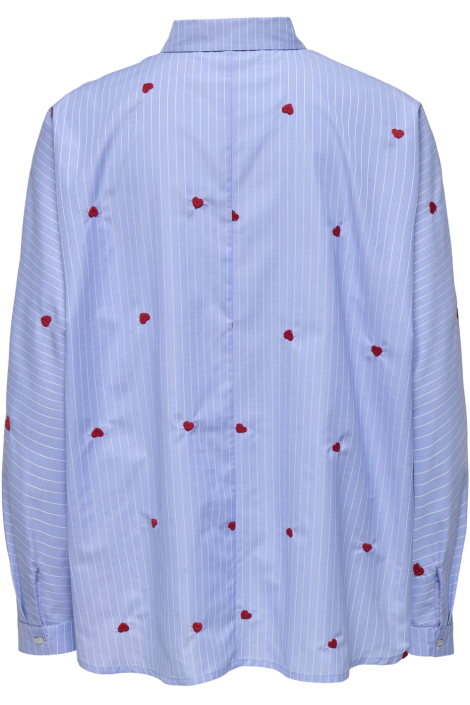 Only blauwe dames blouse