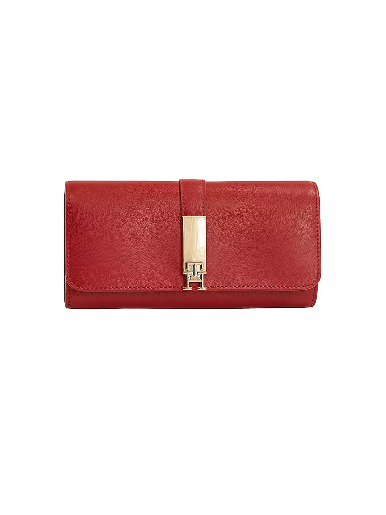 TOMMY HILFIGER Geldbörse TH HERITAGE Large rot