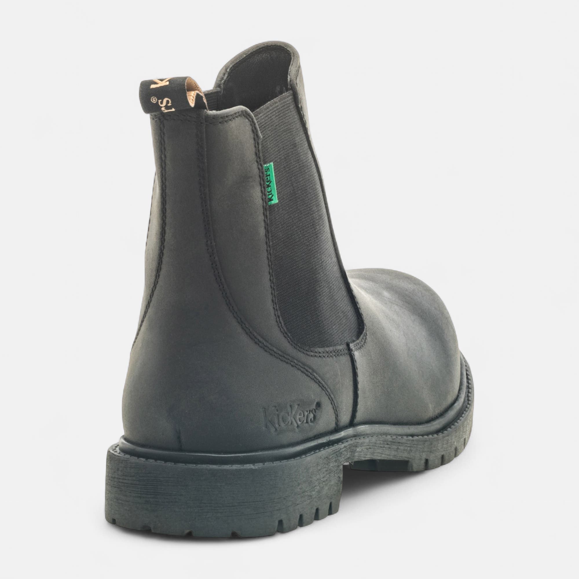 Boots chelsea Homme en cuir noir