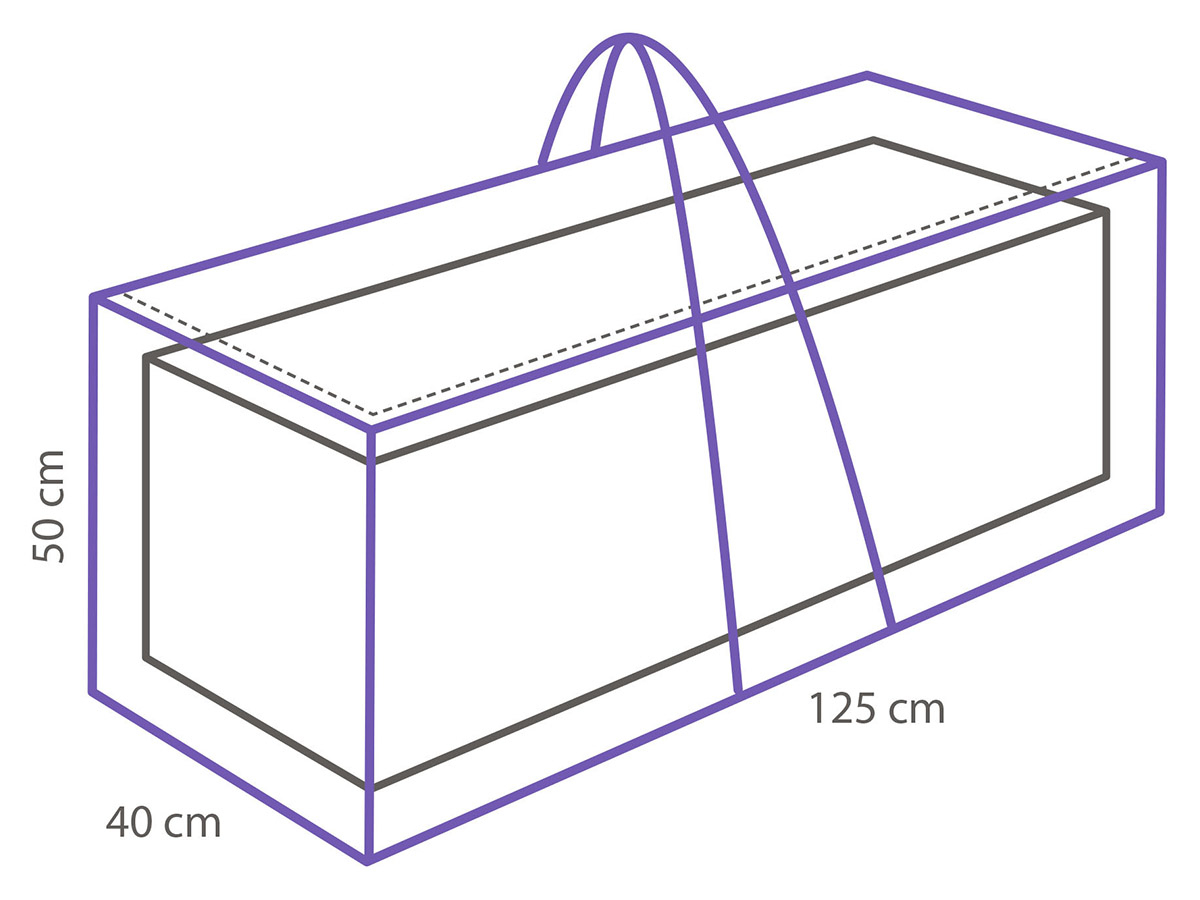 Winza deluxe 125 x 40 x 50 cm kussentas