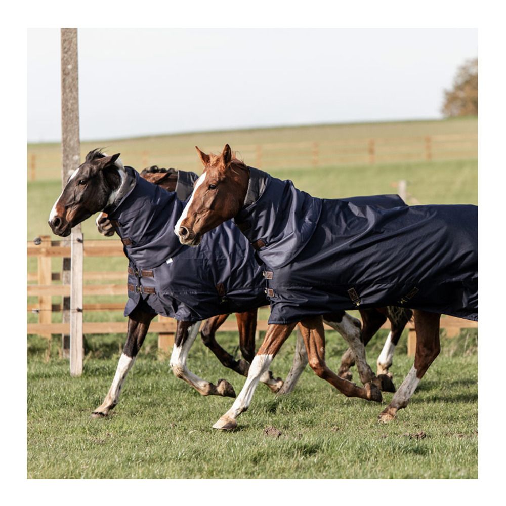 Kentucky ALL WEATHER QUICK DRY 600D 150G - Couverture de paddock + couvre-cou amovible navy