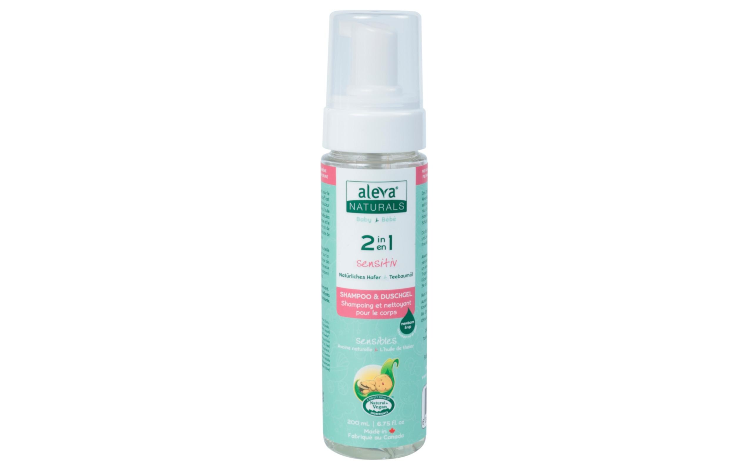2in1 Shampoo und Duschgel 200 mlReinigendes und beruhigendes mildes Shampoo und Körperwaschmittel für Babys