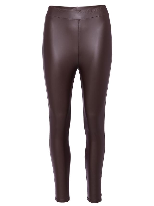 Leggings Glattlederoptik