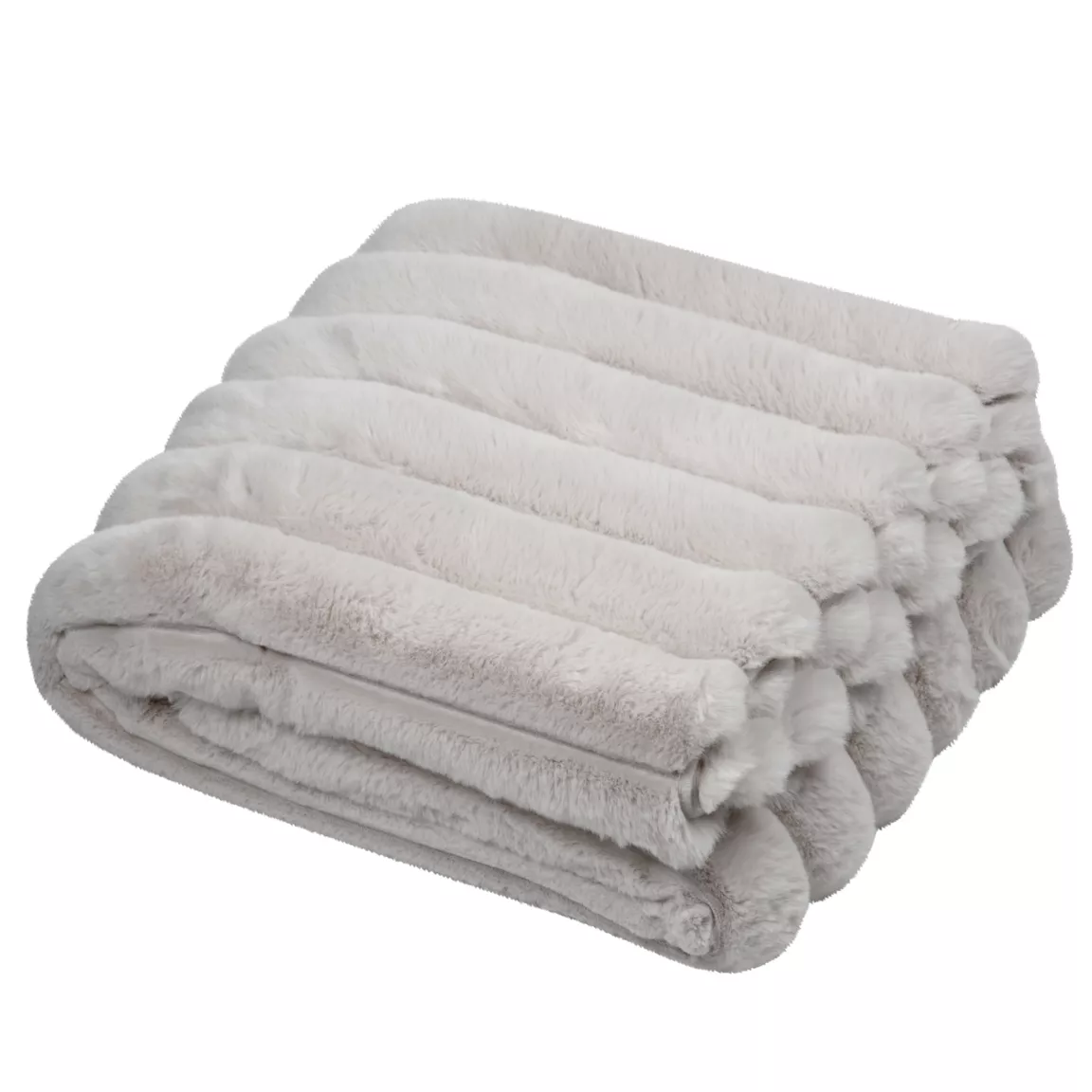 Plaid fausse fourrure (130 x 160 cm) Polary Ecru