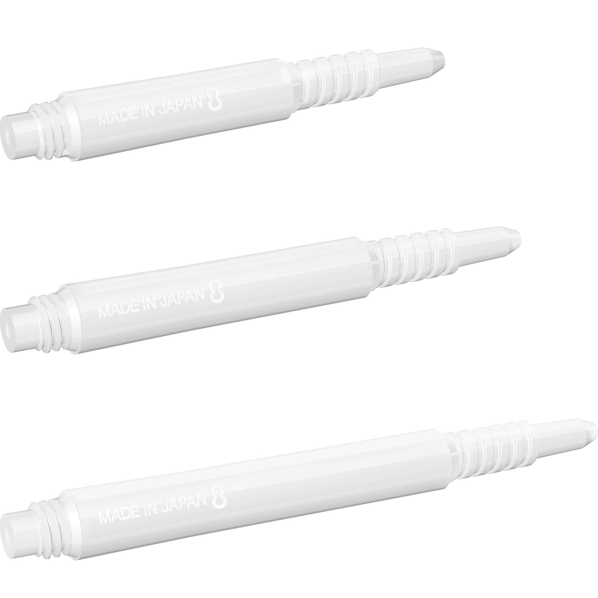 8 Flight - Regular Fixed Shaft - Weiß
