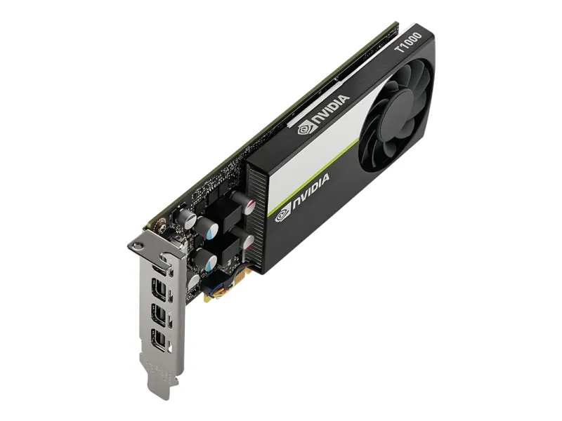 NVIDIA T1000 - Grafikkort - T1000 - 4 GB GDDR6 - PCIe 3.0 x16 lavprofil - 4 x Mini DisplayPort