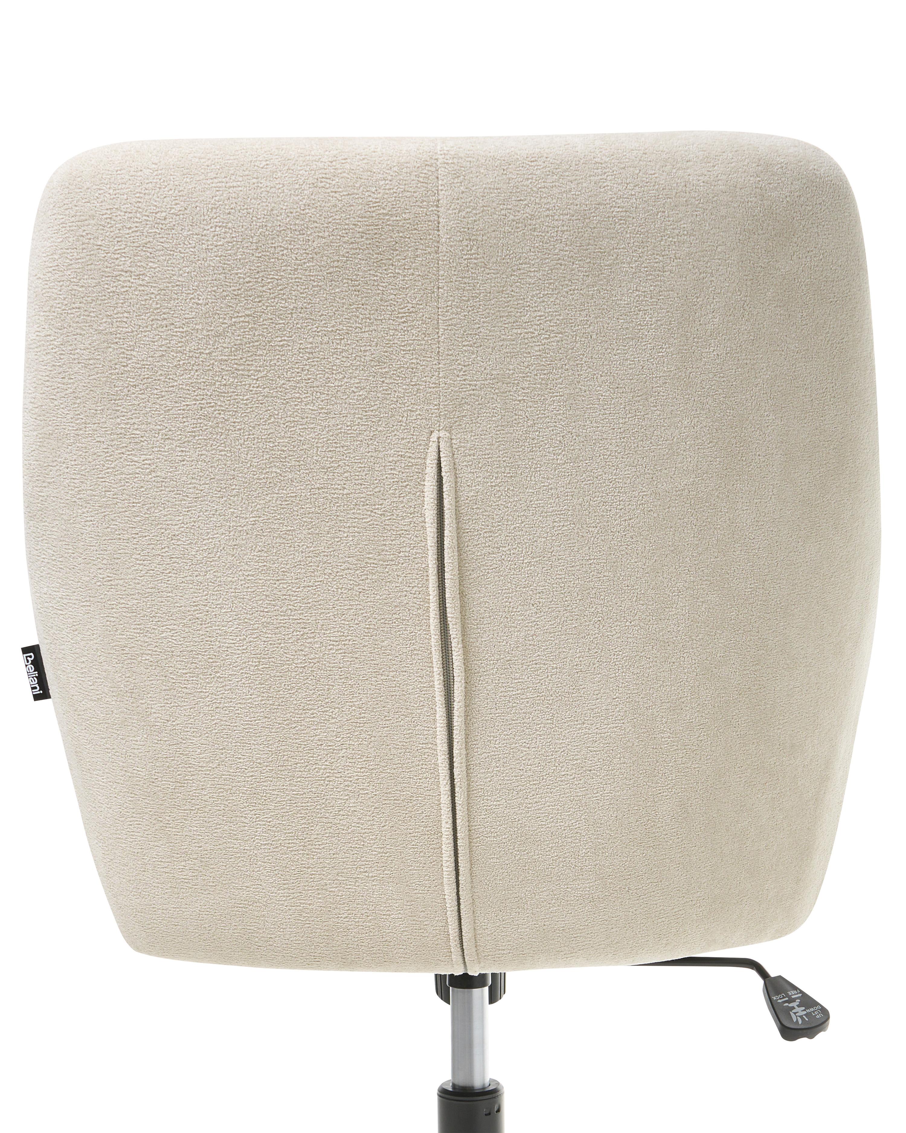 Bureaustoel PALMDALE Fluweel Lichtbeige