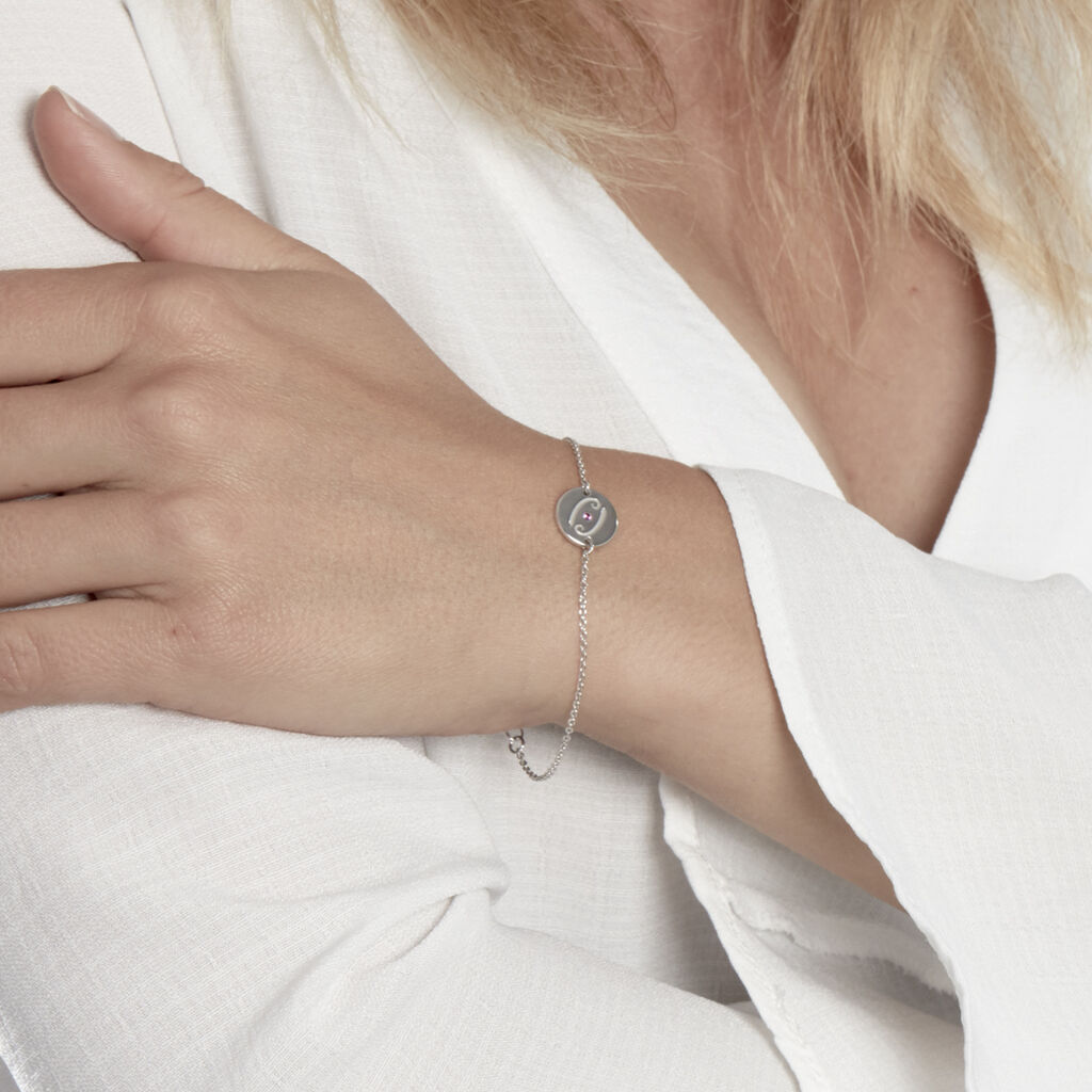 Bracelet Bangkok Argent Blanc Oxyde De Zirconium