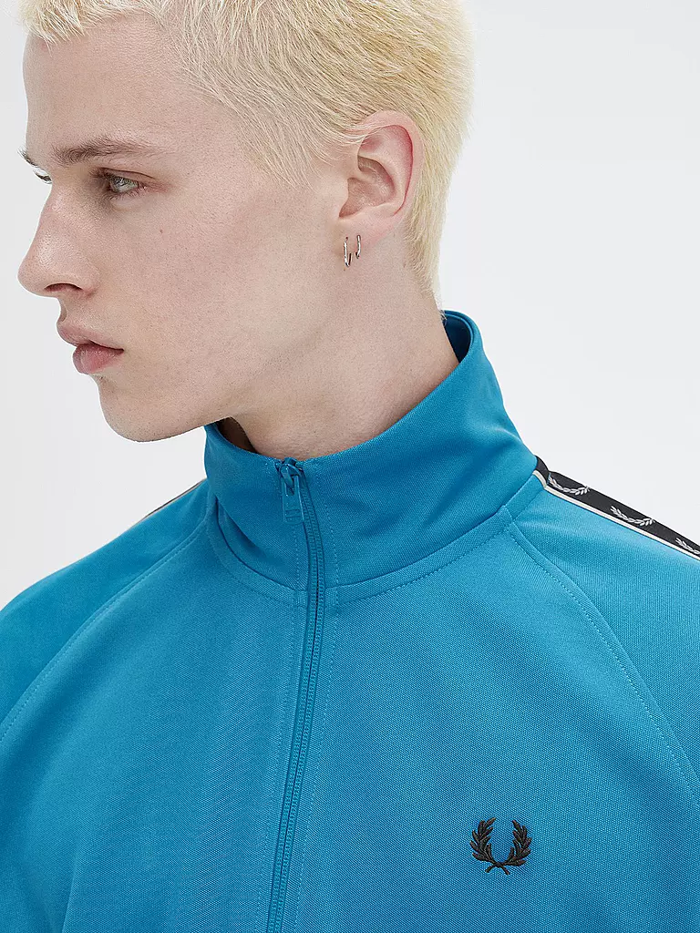 FRED PERRY Sweatjacke blau