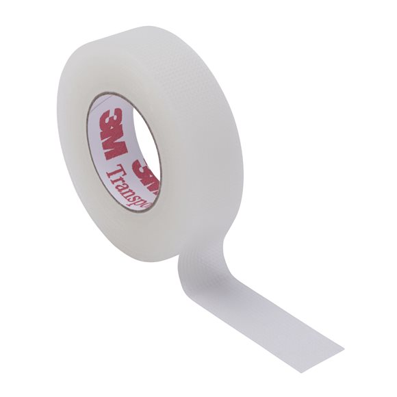 TRANSPORE Rollenpflaster<br>24 Stück, 12mmx9.14m, transparent