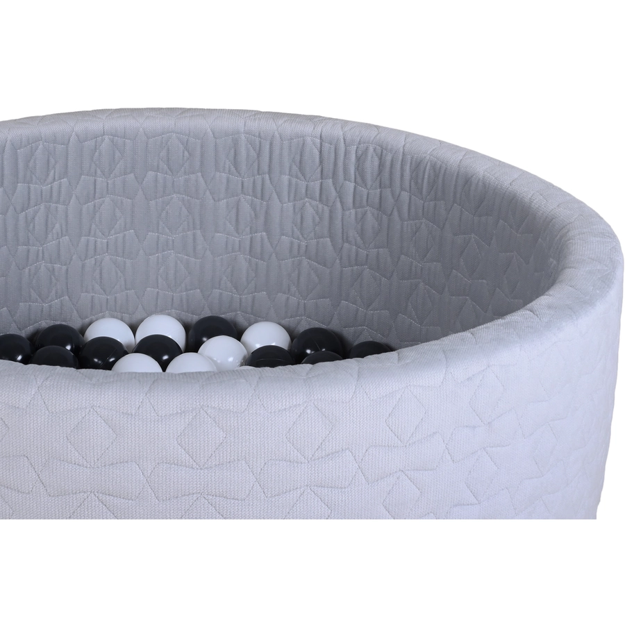 knorr toys® Bällebad soft - Cosy geo grey - 100 balls greycreme grau