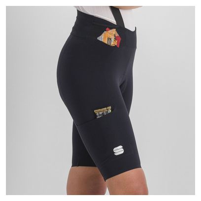 Cuissard Court à Bretelles Femme Sportful Ultra Noir