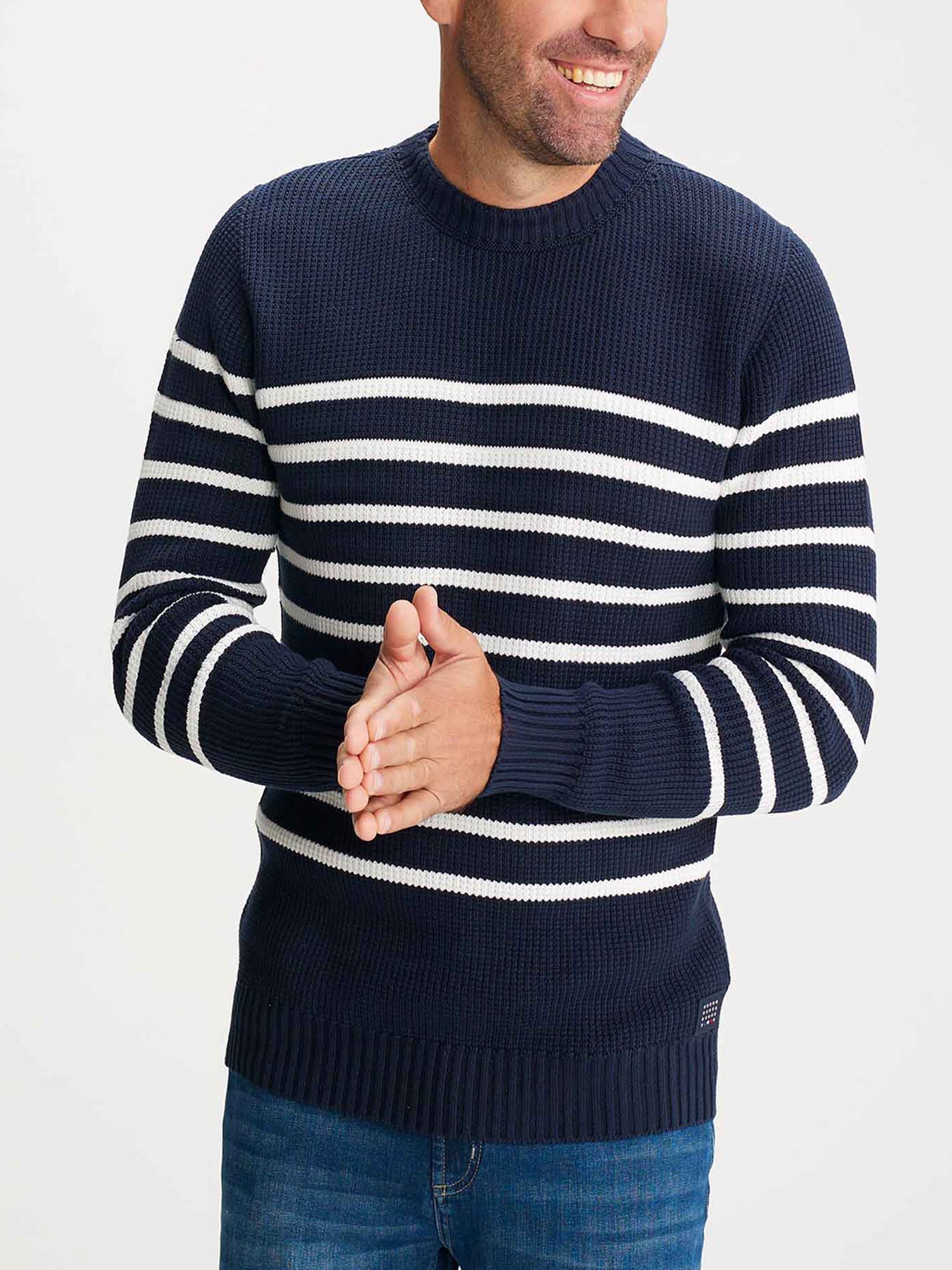 Pull Homme Fabriqué en France Marine