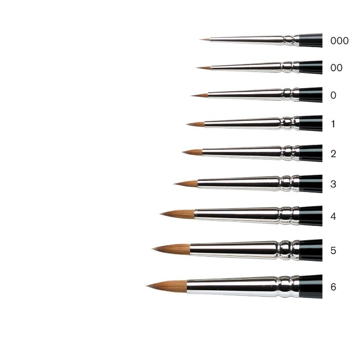 Winsor & Newton - Series 7 Kolinsky Sable Brush 7-00 Miniatyr - Malerpensel