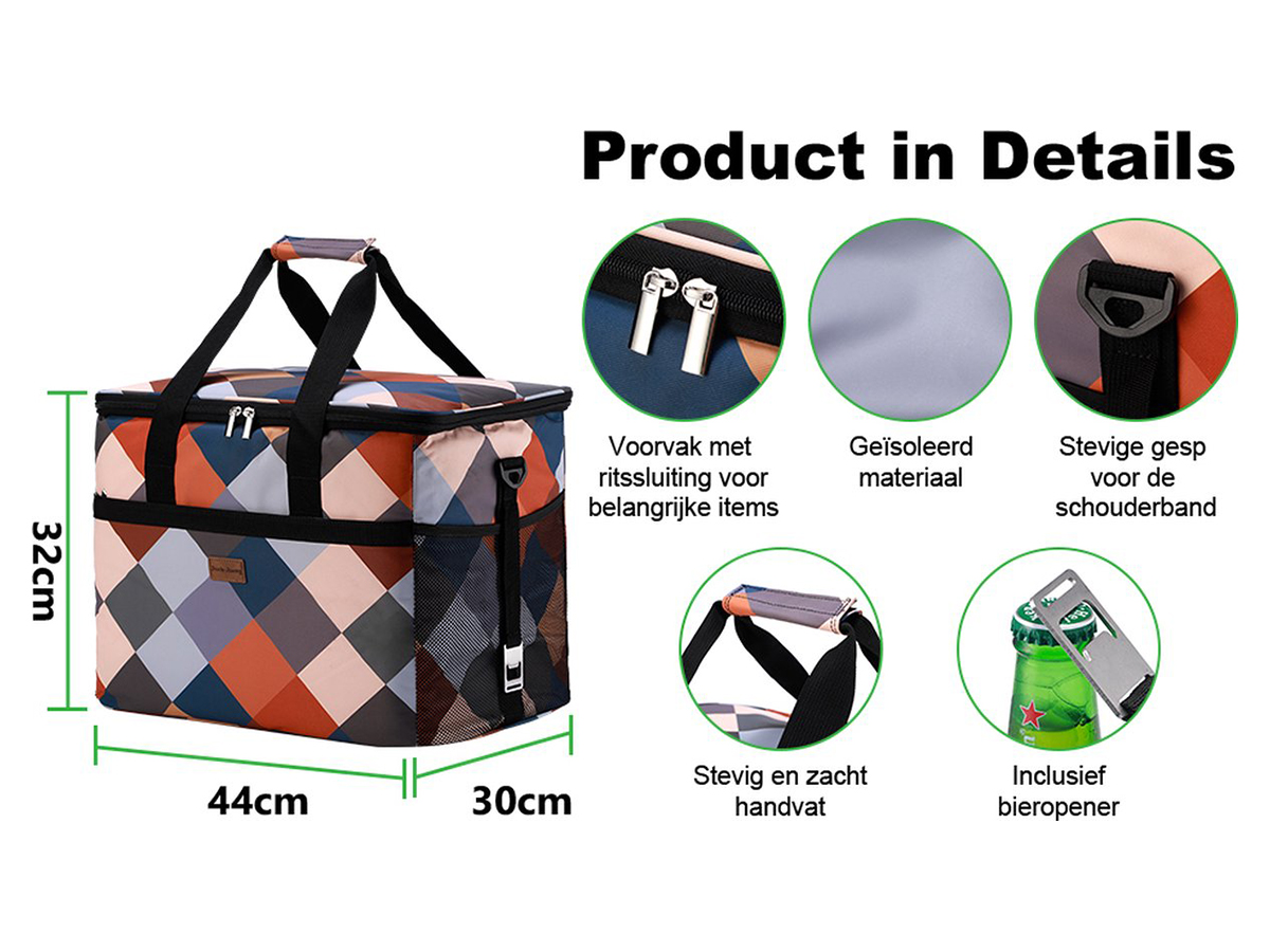 Packaway 40 liter geïsoleerde koeltas - Block
