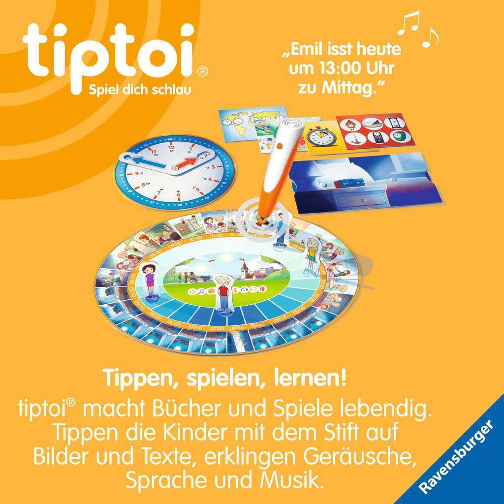 Ravensburger Spiel tiptoi® Wir lernen die Uhr