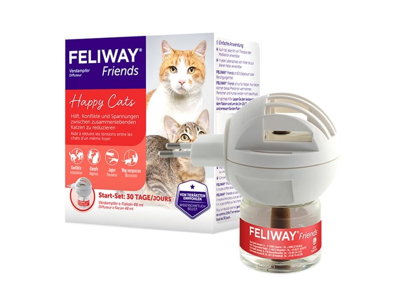 Feliway Wohlbefinden Friends Starter-Set, 48 ml Vermindert Konflikte in Mehrkatzenhaushalten