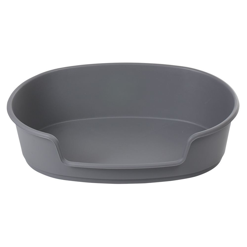 Panier rigide gris pour chien 89x60 cm