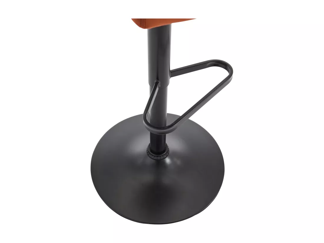Lot de 2 tabourets de bar en velours et métal noir - Hauteur réglable - Terracotta - PEGA de Pascal MORABITO