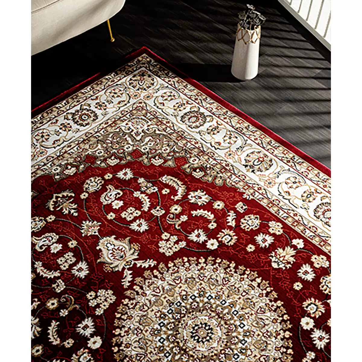 Teppich Dubai Dunkelrot