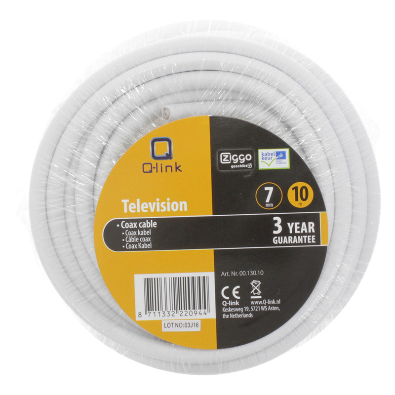 Coaxkabel KabelKeur Ø 7 mm² 10m