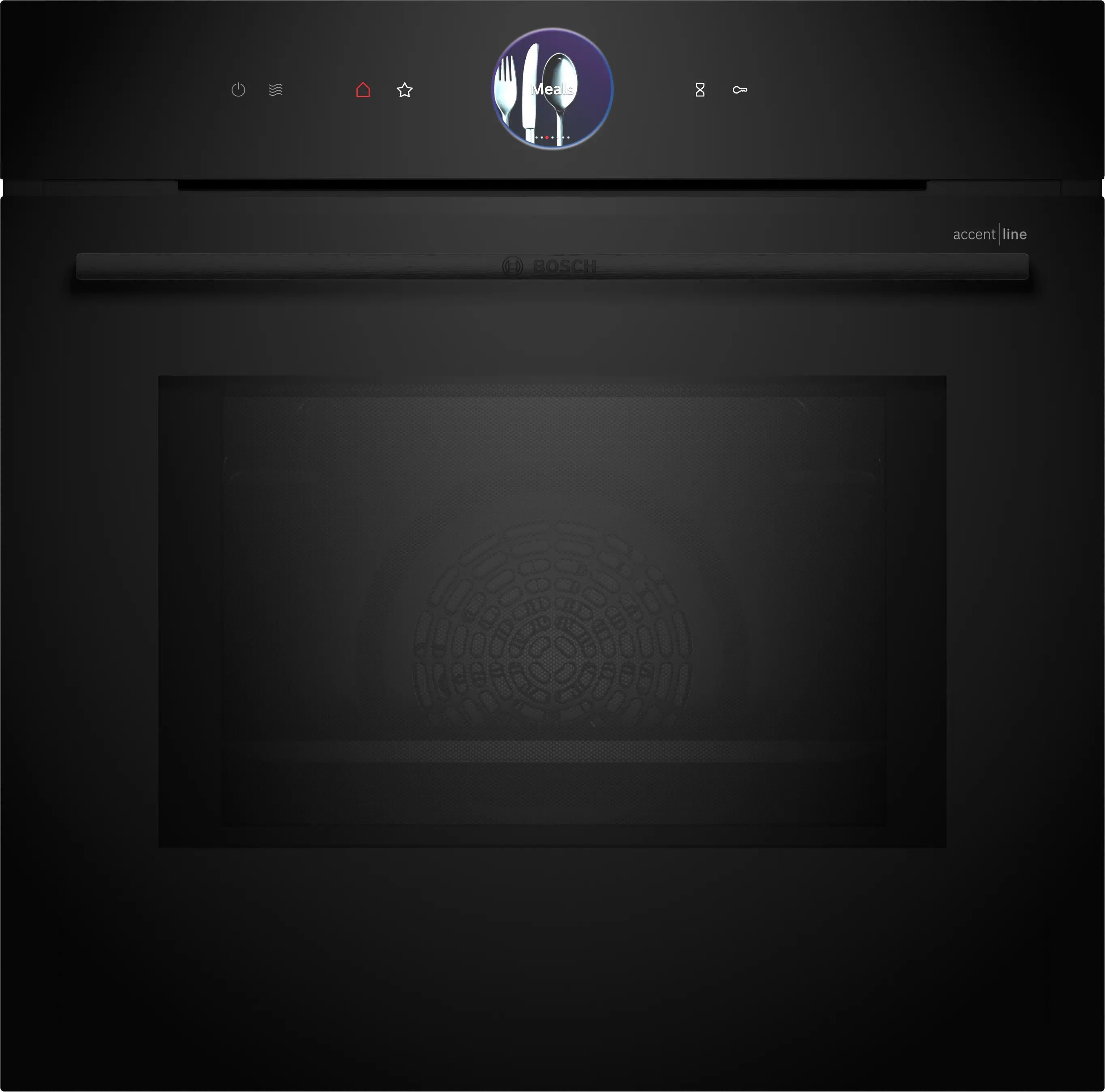 Serie 8 Bakoven met magnetron 60 x 60 cm Zwart