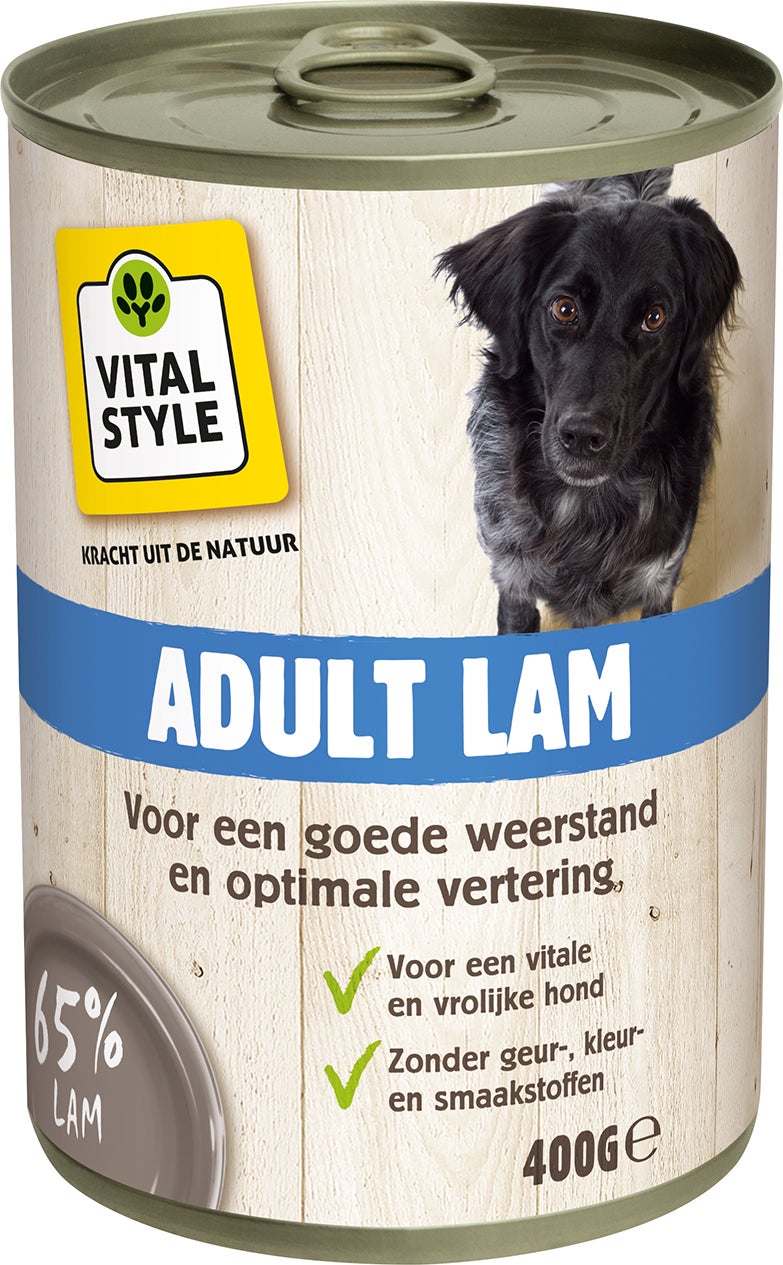 VITALstyle hondenvoer adult lam 400 g
