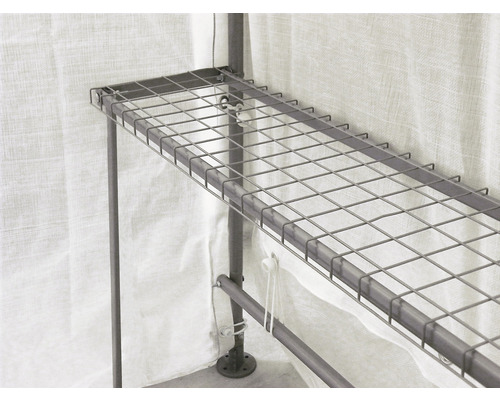 ShelterLogic foliekas inclusief stormankers, plank 180 x 240 cm wit