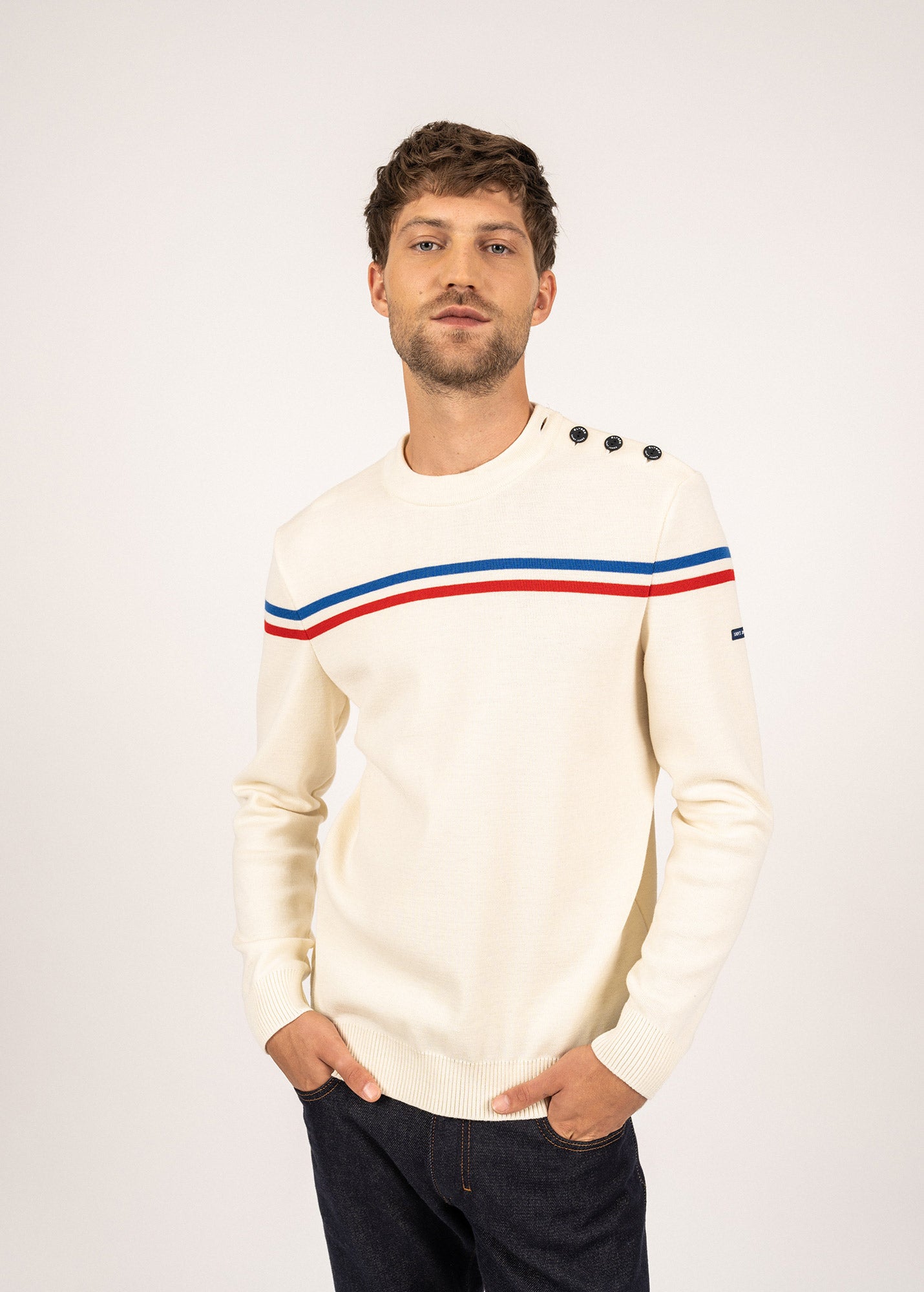 Pull à rayures placées Elysée