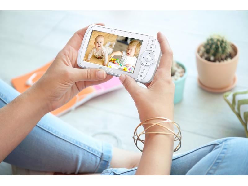 Motorola Babyphone Video VM35-2 Video-Babyphone 5.0 Zoll Display mit zwei Kameras