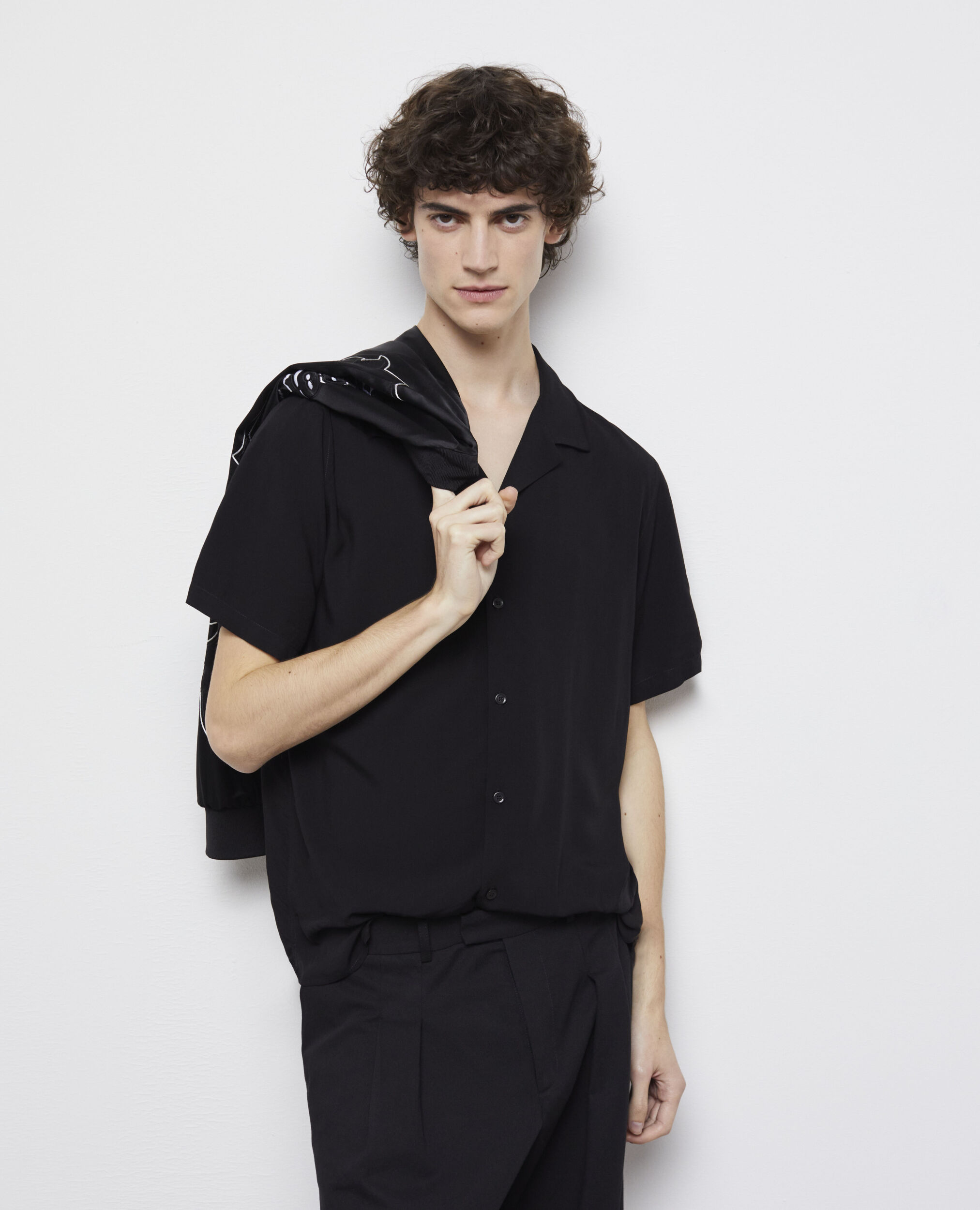 Chemise casual noire